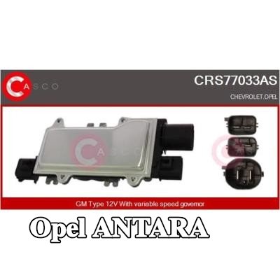 CASCO مقاوم أولي، مروحة رادياتير المحرك الكهربائي — Opel Antara