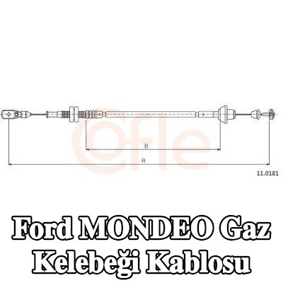 COFLE Gaz kelebeği kablosu — Ford Mondeo