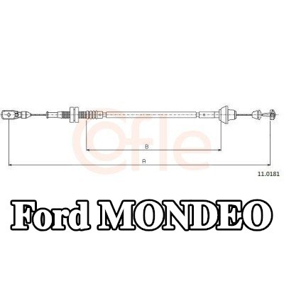 COFLE كابل الخانق — Ford Mondeo