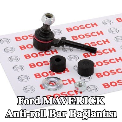 FEBI BILSTEIN Ön aks sol anti-roll bar bağlantısı, Ön Aks Sağ, 85mm, Çelik, somunlu, lastik yastıklı, pullarla — Ford Maverick