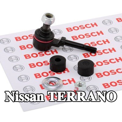 FEBI BILSTEIN وصلة قضيب مانع الانقلاب للمحور الأمامي الأيسر, المحور الأمامي الأيمن, 85mm, الفولاذ, مع صواميل, مع حوامل مطاطية, مع غسالات — Nissan Terrano