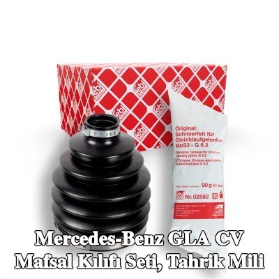 FEBI BILSTEIN CV kılıf kiti, tahrik mili Ön Aks, Tekerlek Tarafı, Termoplast — Mercedes-Benz Gla