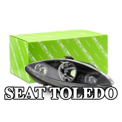 VALEO المصباح الأمامي ORIGINAL PART, يمين, H1, H7, بدون محرك لتسوية المصباح الأمامي, لون المؤشر: شفاف — 2004 SEAT Toledo