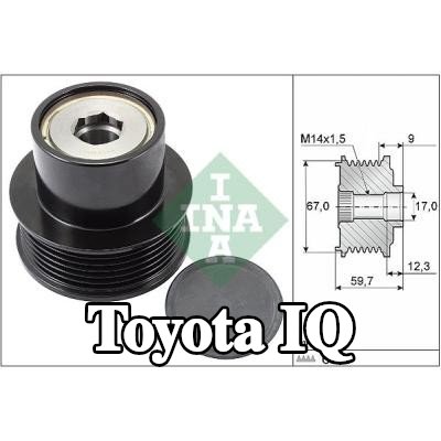 INA بكرة القابض للمولد الكهربائي تتطلب أدوات خاصة للتركيب — Toyota Iq