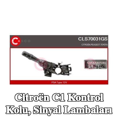 CASCO Kontrol Kolu, sinyal lambaları — Citroën C1