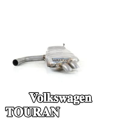 WALKER كاتم الصوت الخلفي 2100mm, بدون قطع التثبيت — Volkswagen Touran