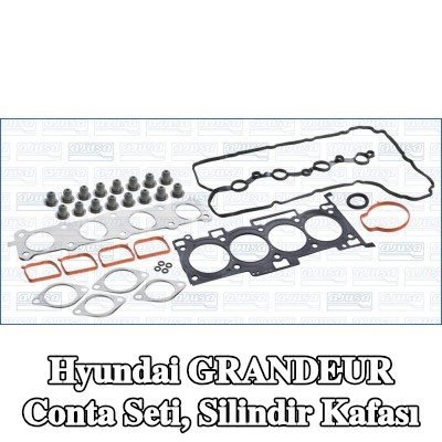 AJUSA Conta seti, silindir kapağı contalı silindir kapağı, valf gövdesi contalı, MULTILAYER STEEL — Hyundai Grandeur