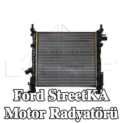 NRF Motor radyatörü EASY FIT, Alüminyum, montaj parçaları ile — Ford StreetKA