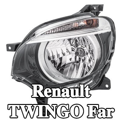 HELLA Far Sol, H4, PY21W, ampullü, far seviyeleme motorlu — 2016 Renault Twingo