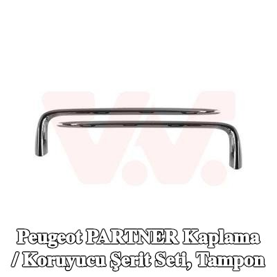 VAN WEZEL Kaplama / Koruyucu Şerit Seti, tampon — Peugeot Partner