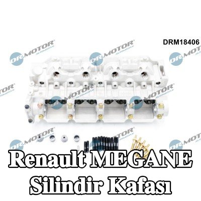 DR.MOTOR AUTOMOTIVE Eksantrik mili olmayan silindir kafası, valf yayları olmadan, valfsız — 2000 Renault Megane