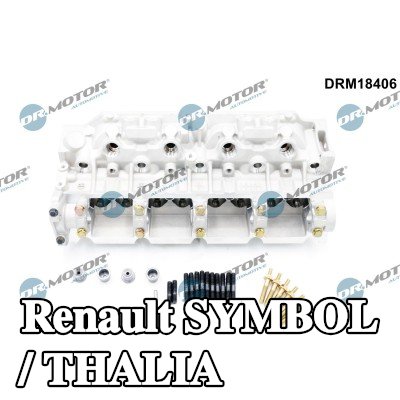 DR.MOTOR AUTOMOTIVE رأس الأسطوانة بدون عمود (أعمدة) الكامات, بدون نوابض الصمامات, بدون صمامات — 2000 Renault Symbol / Thalia