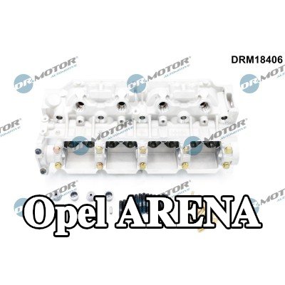 DR.MOTOR AUTOMOTIVE رأس الأسطوانة بدون عمود (أعمدة) الكامات, بدون نوابض الصمامات, بدون صمامات — Opel Arena
