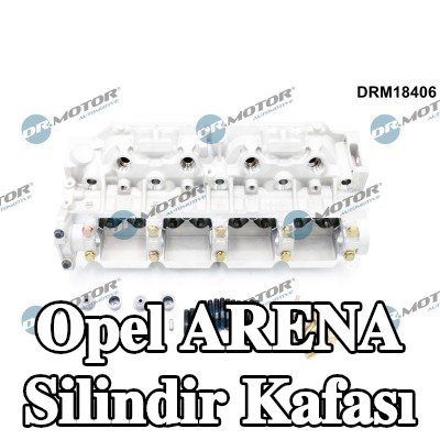 DR.MOTOR AUTOMOTIVE Eksantrik mili olmayan silindir kafası, valf yayları olmadan, valfsız — Opel Arena