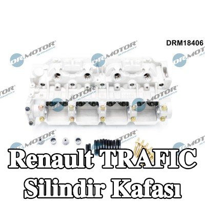 DR.MOTOR AUTOMOTIVE Eksantrik mili olmayan silindir kafası, valf yayları olmadan, valfsız — 2000 Renault Trafic