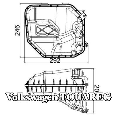 MAHLE خزان تمدد سائل التبريد بدون غطاء — 2003 Volkswagen Touareg