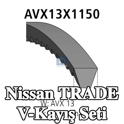 DT Spare Parts V-Kayış Seti — Nissan Trade
