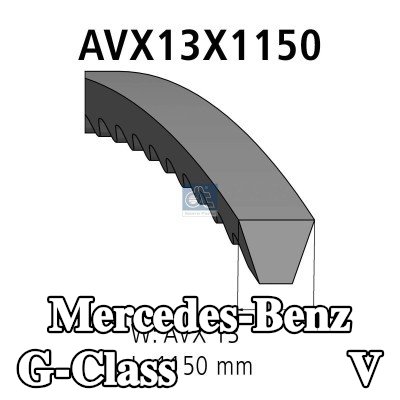 DT Spare Parts مجموعة الحزام V — 1990 Mercedes-Benz G-Class