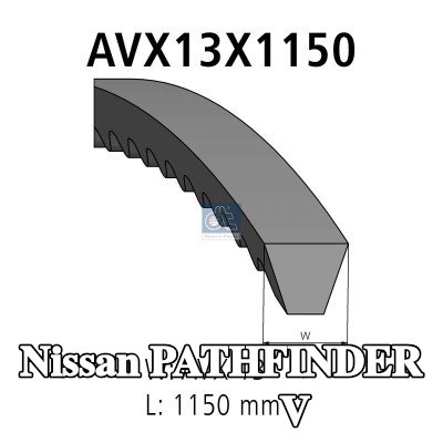 DT Spare Parts مجموعة الحزام V — Nissan Pathfinder