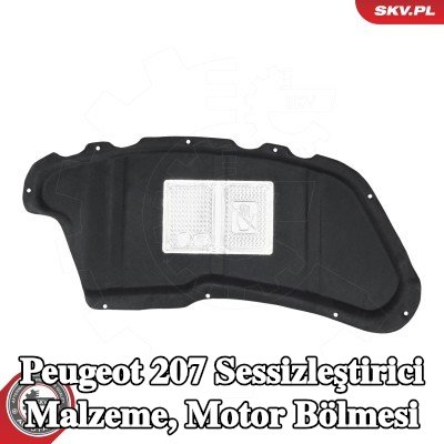 ESEN SKV Sessizleştirici Malzeme, motor bölmesi Kaput — Peugeot 207