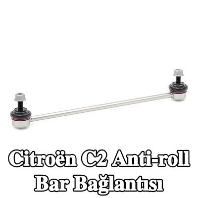 LEMFÖRDER Ön aks sol anti-roll bar bağlantısı, Ön Aks Sağ, Çelik, aksesuarlarla — Citroën C2