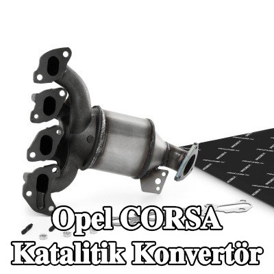 RIDEX Sabitleme/montaj malzemesi dahil katalitik konvertör, montaj parçaları ile — 2016 Opel Corsa