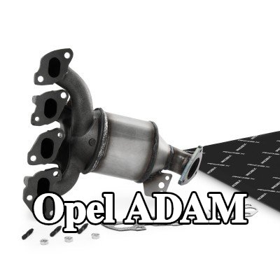 RIDEX محول حفاز مع مواد التثبيت/التركيب, مع قطع التركيب — Opel Adam