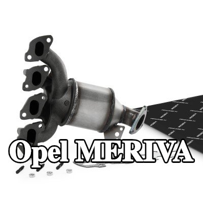 RIDEX محول حفاز مع مواد التثبيت/التركيب, مع قطع التركيب — Opel Meriva