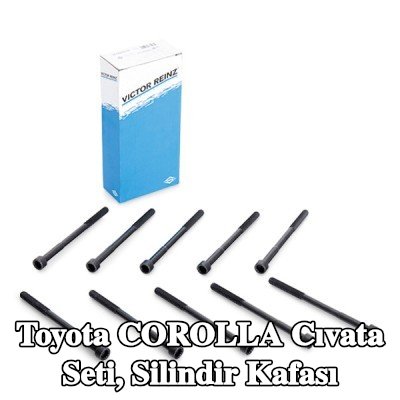 REINZ Cıvata Kiti, silindir kafası M10, 148mm — 2003 Toyota Corolla