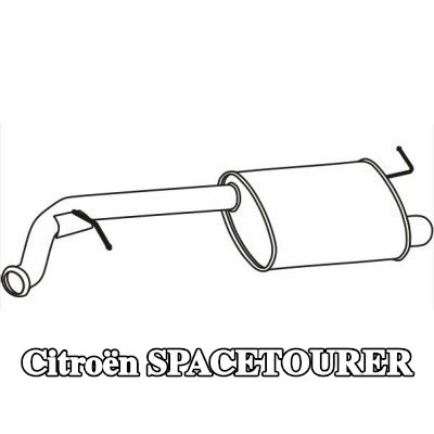 VEGAZ كاتم الصوت الأوسط — 2016 Citroën Spacetourer