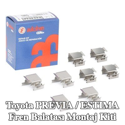 AUTOFREN SEINSA Fren balatası montaj kiti — Toyota Previa / Estima