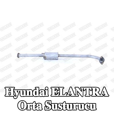 WALKER Orta susturucu 1236mm, boru ile, montaj parçaları olmadan — Hyundai Elantra