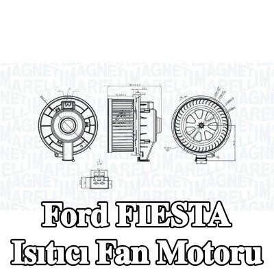 MAGNETI MARELLI Isıtıcı fan motoru — 2012 Ford Fiesta