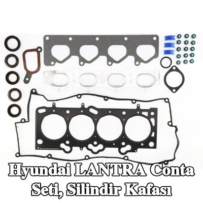 CORTECO Conta seti, eksantrik mili contalı silindir kapağı, silindir kafası contası ile, valf gövdesi contalı — 1997 Hyundai Lantra