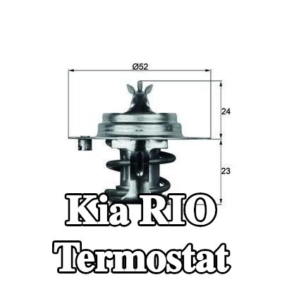 MAHLE Termostat 83°C, 52mm, contalı/sızdırmaz — 2002 Kia Rio