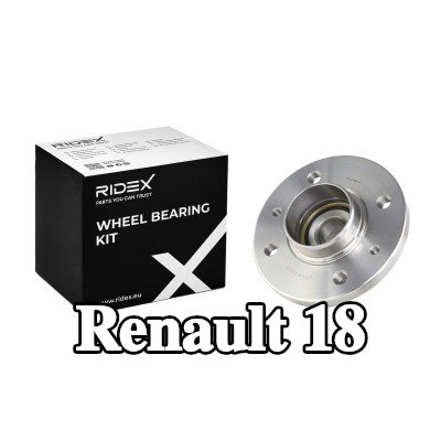 RIDEX طقم محامل العجلات للمحور الخلفي على كلا الجانبين — Renault 18