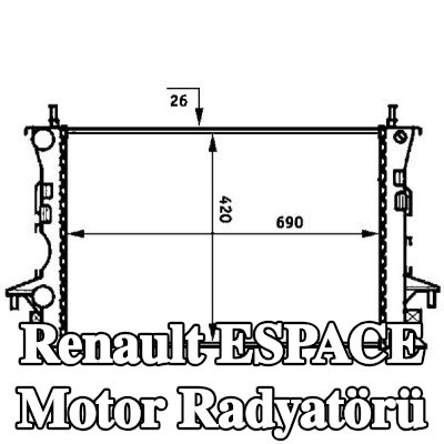 MAHLE Motor radyatörü — 1998 Renault Espace
