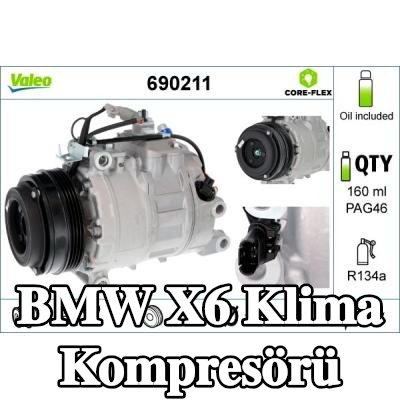VALEO PAG kompresör yağı içeren klima kompresörü — 2020 BMW X6