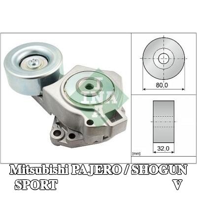 INA ذراع الموتر، الحزام المضلع على شكل V — 2000 Mitsubishi Pajero / Shogun Sport