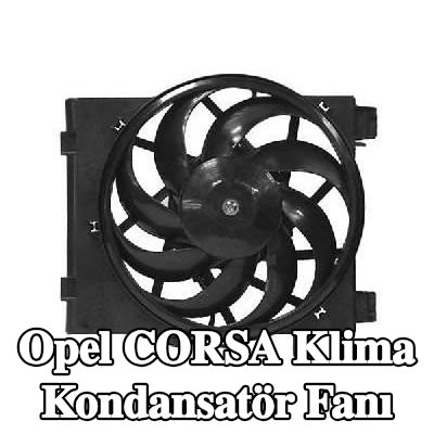 VAN WEZEL Elektrik motorlu klima kondansatör fanı — Opel Corsa