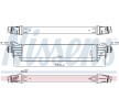 NISSENS Hızlı bağlantı elemanlı intercooler, Sol konektör, açılı, Sağ konektör, açılı — Opel Adam (7)