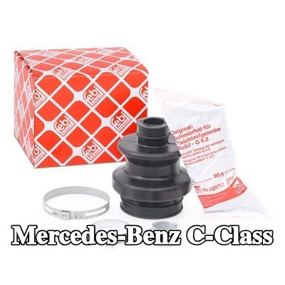FEBI BILSTEIN طقم غطاء مفصل CV, عمود الإدارة للمحور الخلفي, مطاط — 2000 Mercedes-Benz C-Class