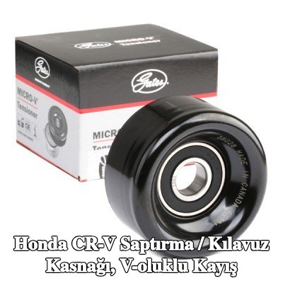 GATES Saptırma / kılavuz kasnağı, V-ribbed kayış DriveAlign, Micro-V® UNIQUE FIT, Outer Diameter: 76mm — 2003 Honda Cr-v