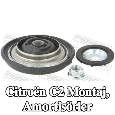 FEBEST Montaj, amortisörler Ön Aks — Citroën C2