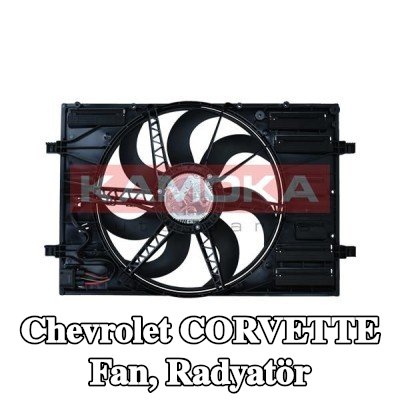 KAMOKA Fan, radyatör 438mm — Chevrolet Corvette