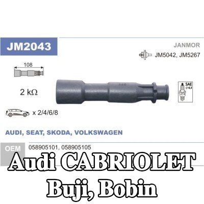 JANMOR Buji, bobin — Audi Cabriolet