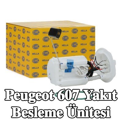HELLA Elektrikli yakıt besleme ünitesi, yakıt seviye sensörlü, contalı/sızdırmaz — Peugeot 607