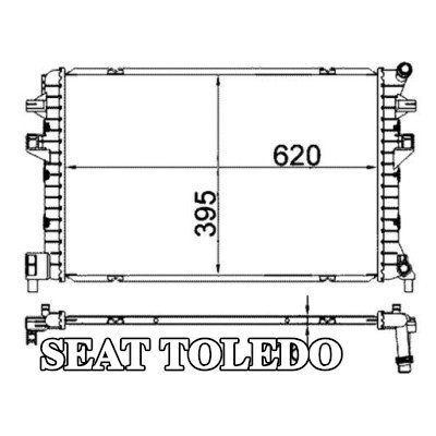 MAHLE مبرد درجات الحرارة المنخفضة، المبرد البيني — SEAT Toledo