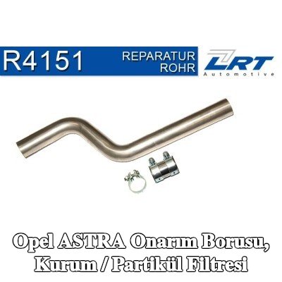 LRT Onarım Borusu, kurum / partikül filtresi — 2004 Opel Astra