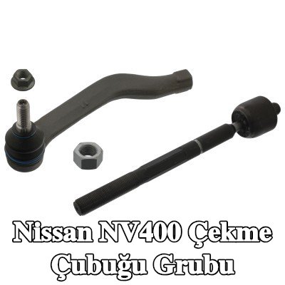 FEBI BILSTEIN Rot kolu grubu Ön Aks Sol, kilit somunu ile — Nissan Nv400